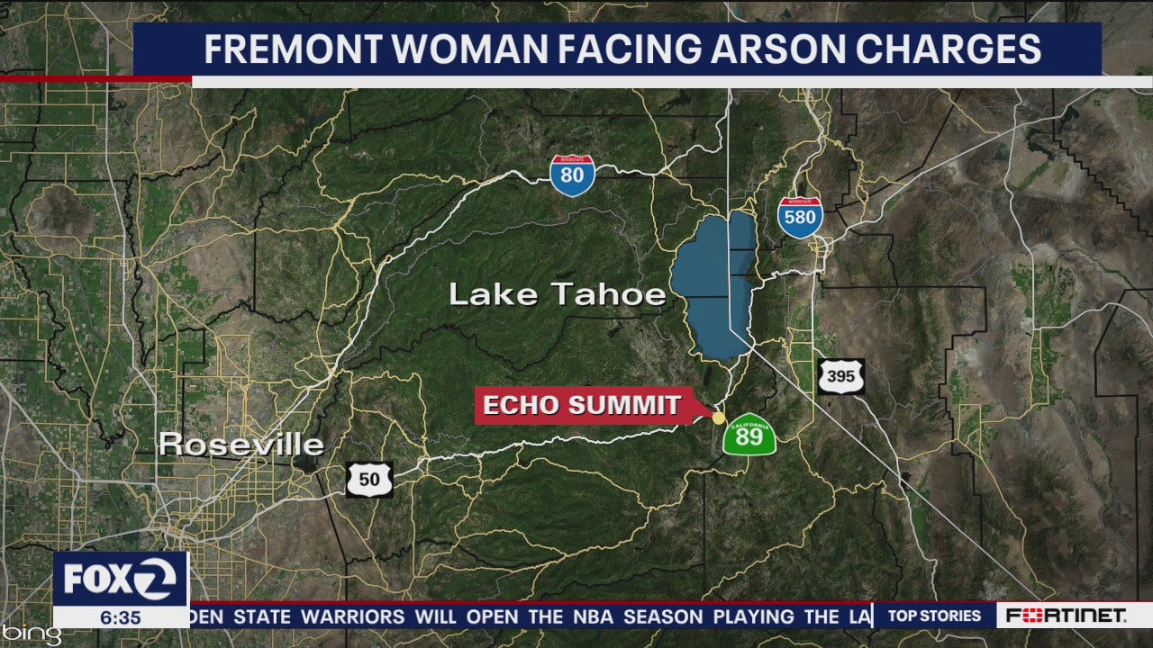 Fremont woman arrested for allegedly setting up wildfires near Lake Tahoe