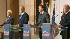 California Republicans clash in 1st debate in Newsom recall