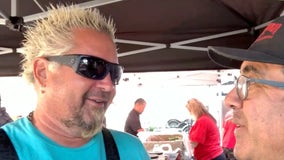 Guy Fieri is back feeding California firefighters battling the Dixie Fire