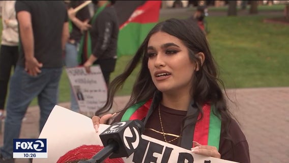 'Free Afghanistan:' community members cry at Hayward rally