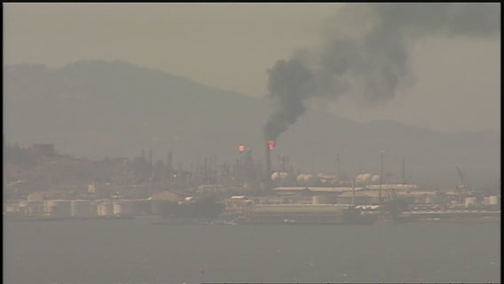 Flaring reported at the Chevron refinery in Richmond