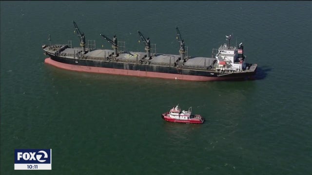 COVID outbreak among crewmembers aboard cargo ship anchored in San Francisco Bay