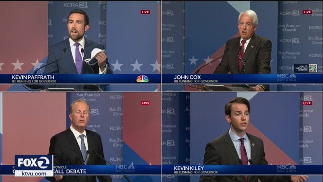 Democrat Kevin Paffrath makes recall debate debut, clashes with Republicans