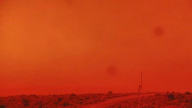 Orange skies blanket California again due to wildfires