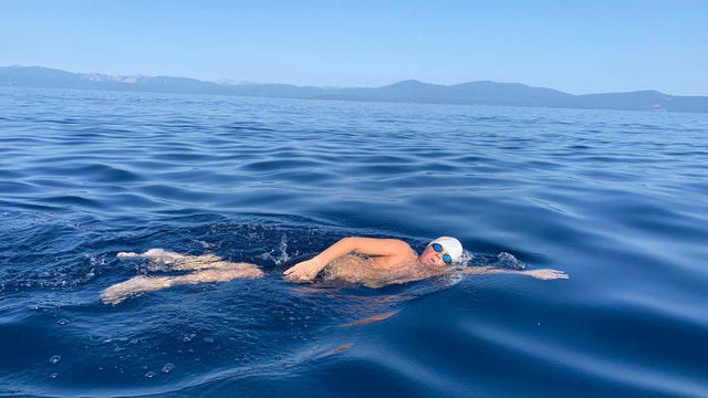 14-year-old California boy youngest person to swim length of Lake Tahoe