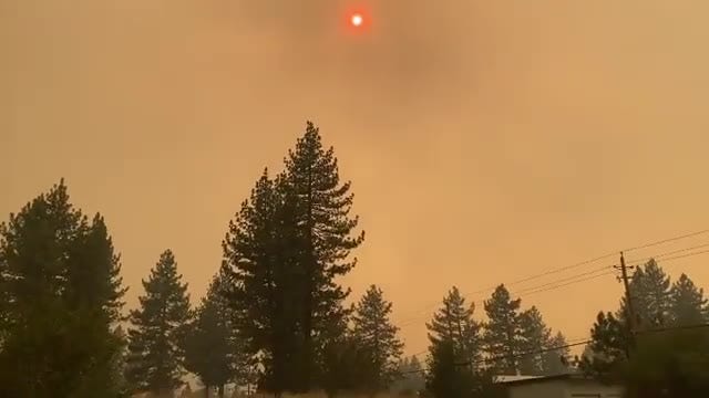 Ash rains down in California from Caldor Fire