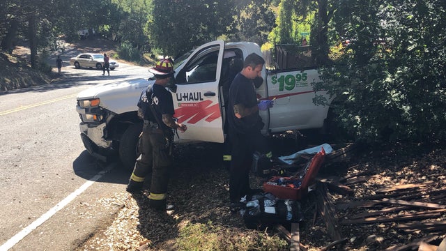 U-Haul truck driver crashes into hydrant, damages fence in Oakland