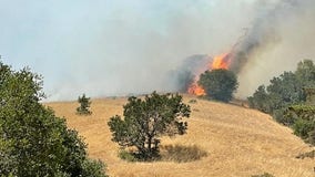 Brush fire in Lucas Valley mostly contained