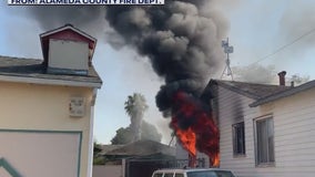 New fire breaks out at San Leandro home where ammunition exploded