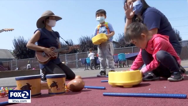 Experts say young children need to interact in-person with others for growth and development