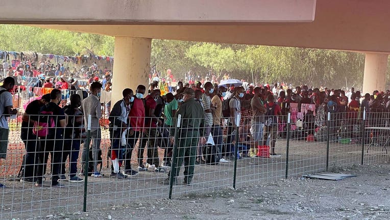 Migrants in Del Rio, Texas