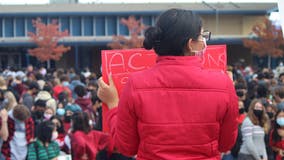 Students walk out of class to support teachers in salary dispute with Campbell school district