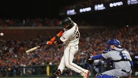 Giants take first game from Dodgers in NLDS with 4-0 win