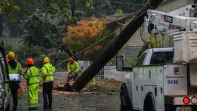 PG&E restores power to all but 1,100 customers after weekend storm