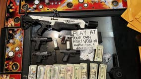 Cash, drugs, guns, flamethrower seized in Oakland illegal 'gambling shack' bust