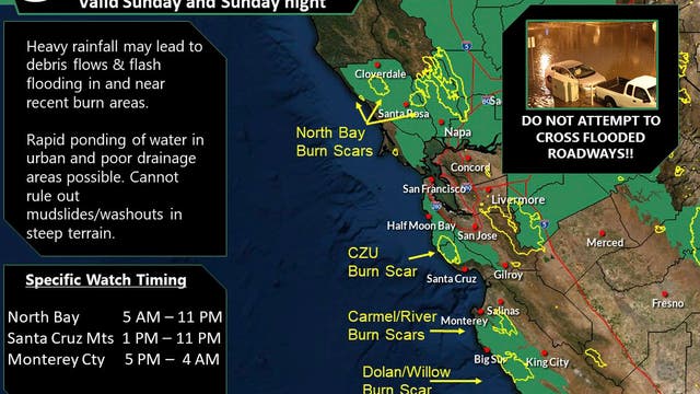 National Weather Service issues several weather advisories for Bay Area