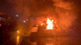Petaluma yacht catches fire causing 2 people to evacuate