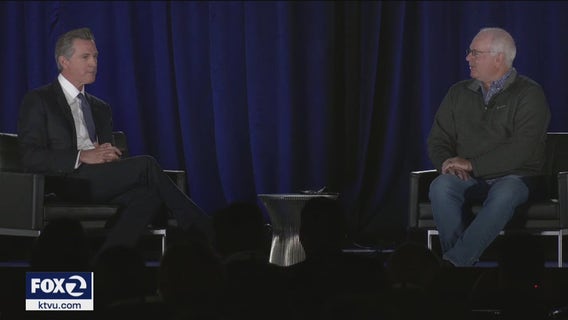 Newsom ends absence from public eye, canceled Scotland trip for Halloween with kids