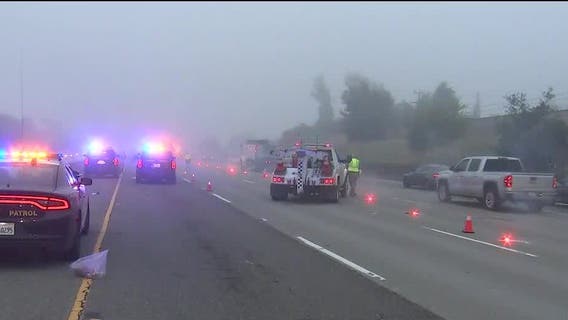Driver dies on I-680 after sideswiping big rig, authorities say