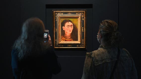 Frida Kahlo's 'Diego y yo' self-portrait sells for record $34.9 million