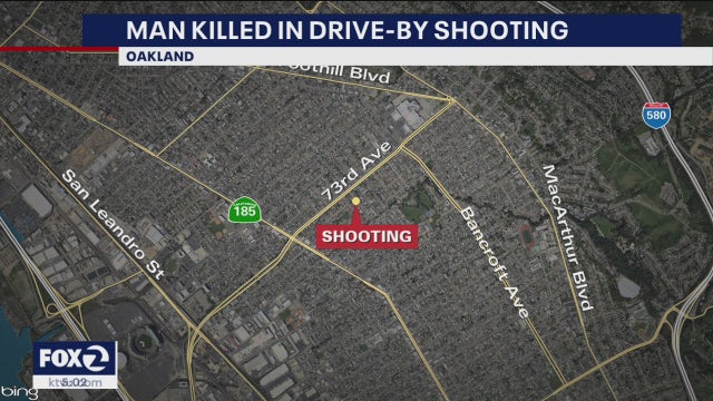 Man injured in East Oakland drive-by shooting