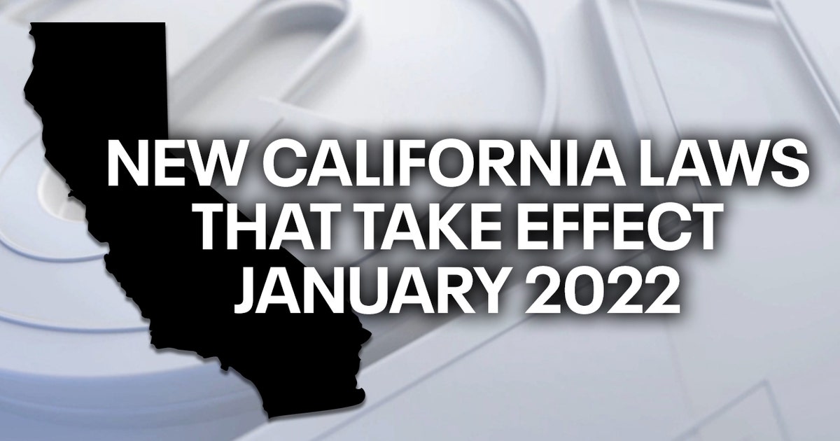 New California laws that take effect January 2022 | KTVU FOX 2