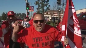 Tailgating 49ers fans stoked for NFC championship game