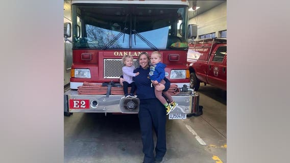 Firefighters called on to wear pink socks in solidarity for injured Oakland firefighter