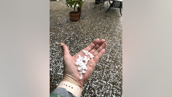 Freeze warning for some, hail falls in other parts of the Bay Area