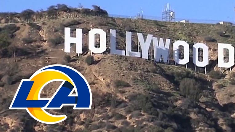 Hollywood LA Rams sign