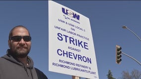 Chevron workers strike: 500 Richmond refinery workers walk picket lines