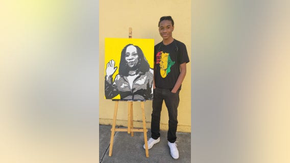 Bay Area art prodigy pays tribute to Supreme Court nominee Ketanji Brown Jackson
