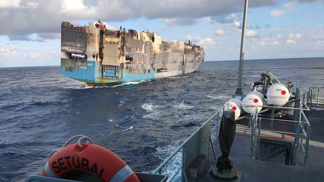 Massive cargo ship carrying cars sinks in mid-Atlantic