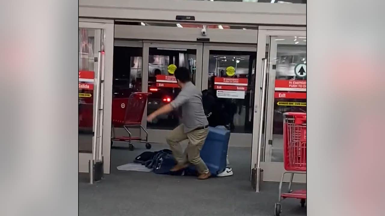 Colma Target shopper tries to stop thief: video
