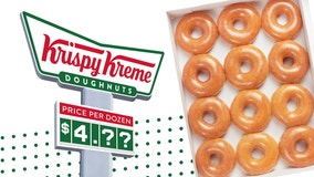 Krispy Kreme to sell a dozen glazed doughnuts for average US gas price