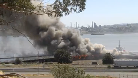 Benicia port fire under control as officials look for cause