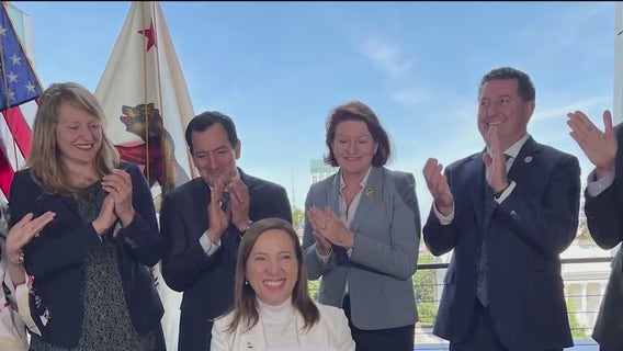 A California first: woman signs bill into state law