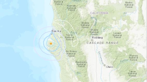 Earthquake shakes Northern California's Rio Dell
