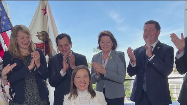 A California first: woman signs bill into state law