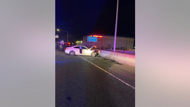 Driver of an alleged stolen car crashes on I-680 and arrested for DUI