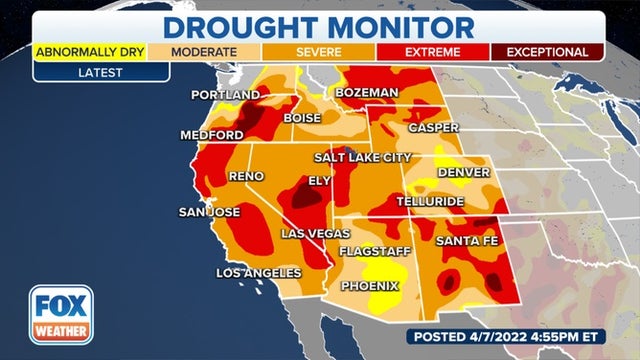 Parched March expands western drought conditions for third month in a row