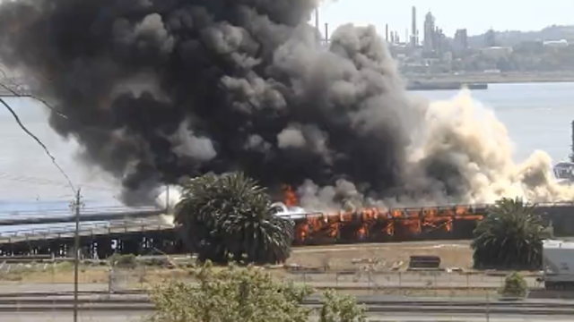 Benicia port fire could last for days