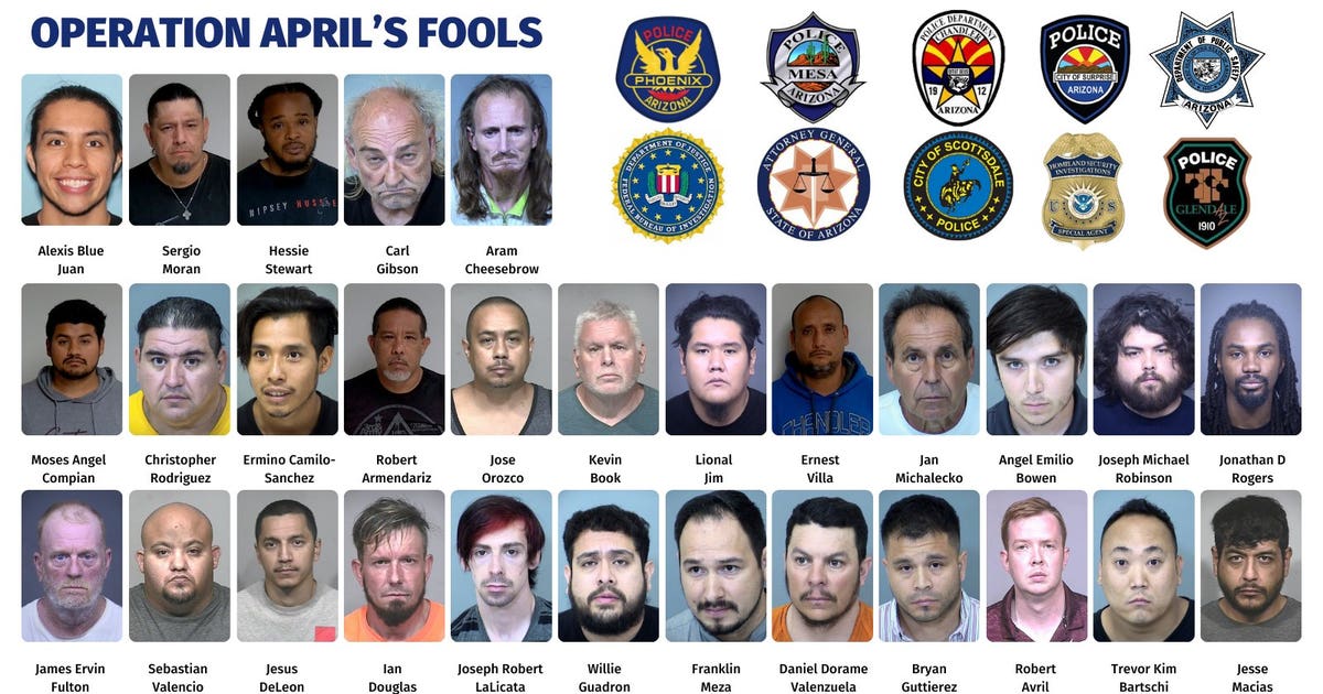 Operation April's Fools': Arizona authorities arrest 29 men in
