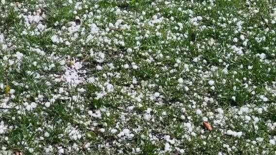 Hailstorm sweeps across North Bay
