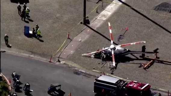 Helicopter crashes at PG&E Livermore training center injures pilot