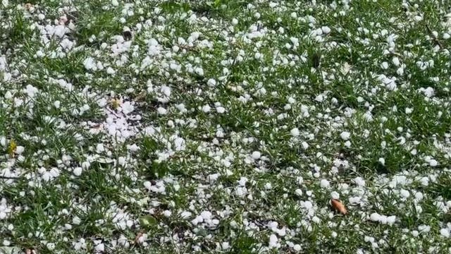 Hailstorm sweeps across North Bay