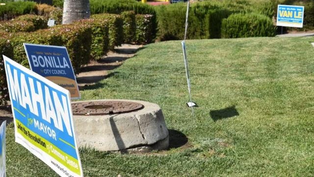 Stealing San Jose campaign signs is 'dirty politics,' candidate says