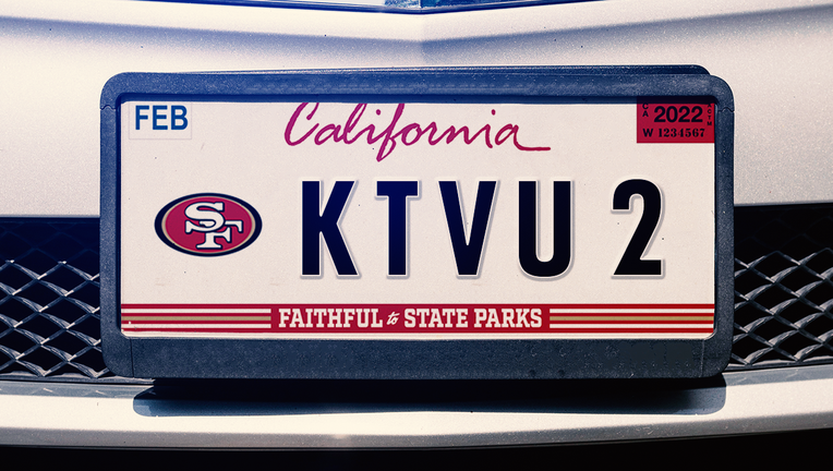 Reserve Your 49ers License Plate! - The Parks Access 49ers License Plate