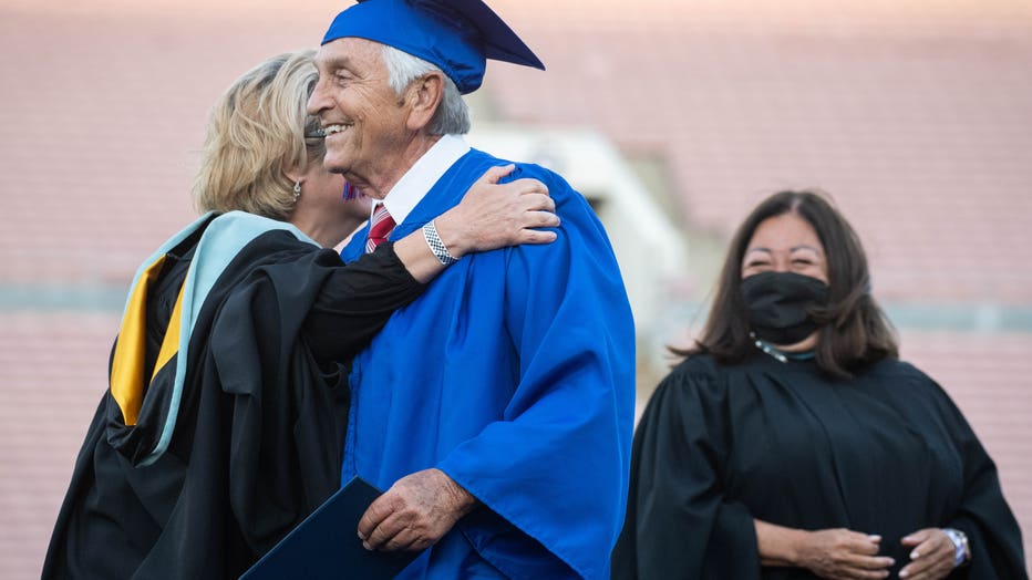 Ted Sams, 78, Receives His High School Diploma