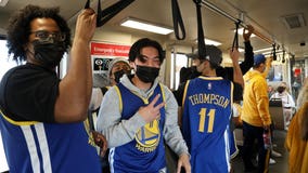 BART ridership soars on Warriors parade day, reaches high since pandemic